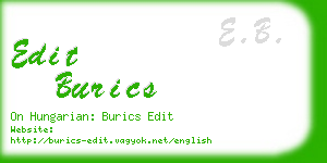 edit burics business card